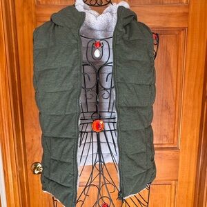 Women's Be Boundless 2-in-1 Hooded Faux-Fur Reversible Vest, Olive Green, Small